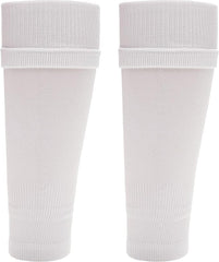 Kids' Leg Sleeve Compression Socks White Fits Over Calf Shin Pads Breathable Durable