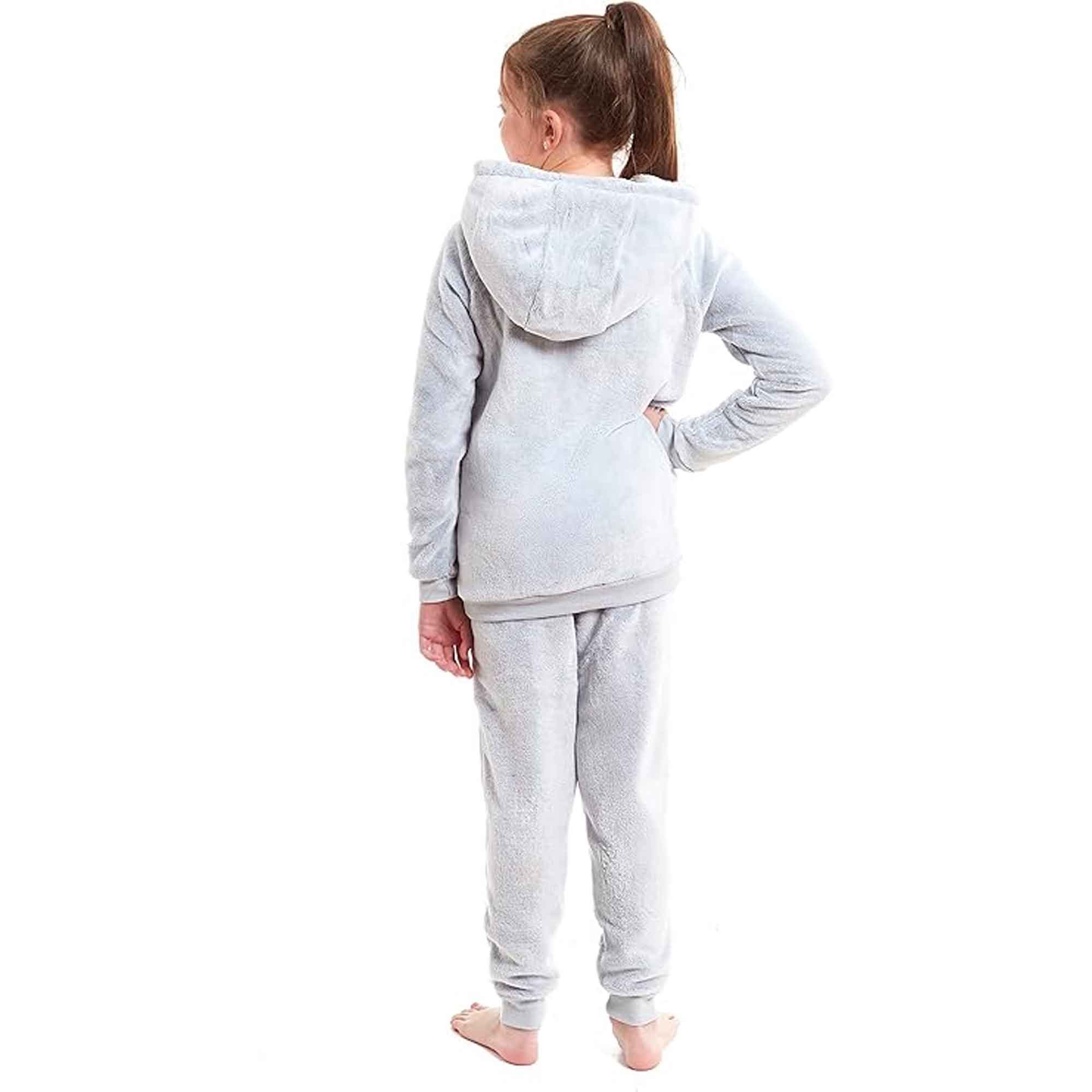 Koala Bear Fleece Hooded Pyjama Set For Kids' And Adults Cosy Winter