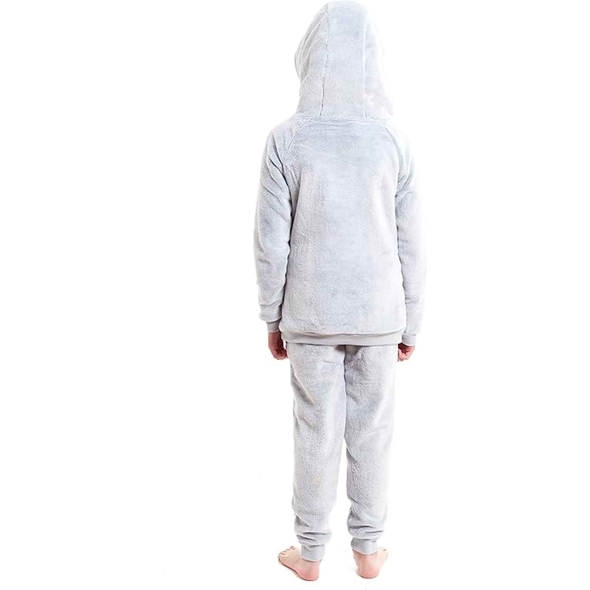 Koala Bear Fleece Hooded Pyjama Set For Kids' And Adults Cosy Winter