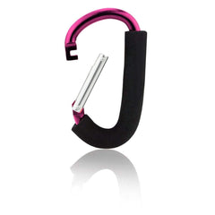 Large Buggy Clip – Pink, Pram Hook for Shopping Bags