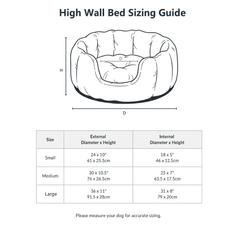 Ralph & Co Cotswold High Wall Bouclé Dog Bed