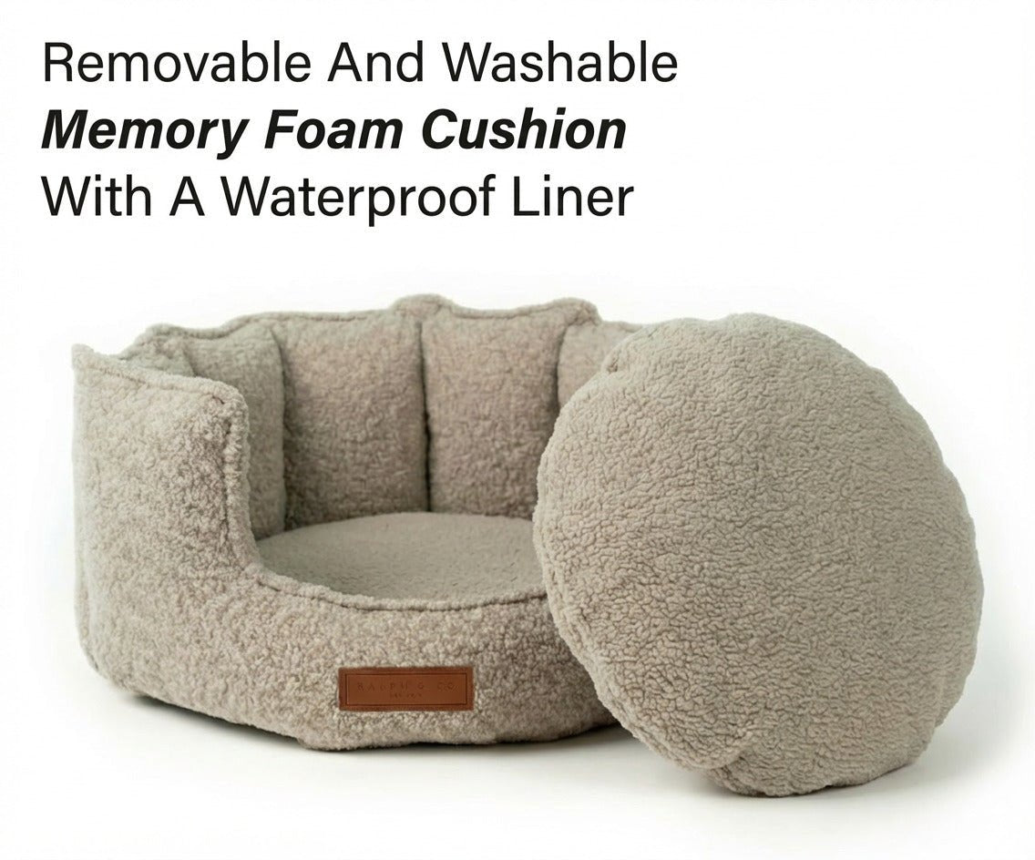 Ralph & Co Cotswold High Wall Bouclé Dog Bed