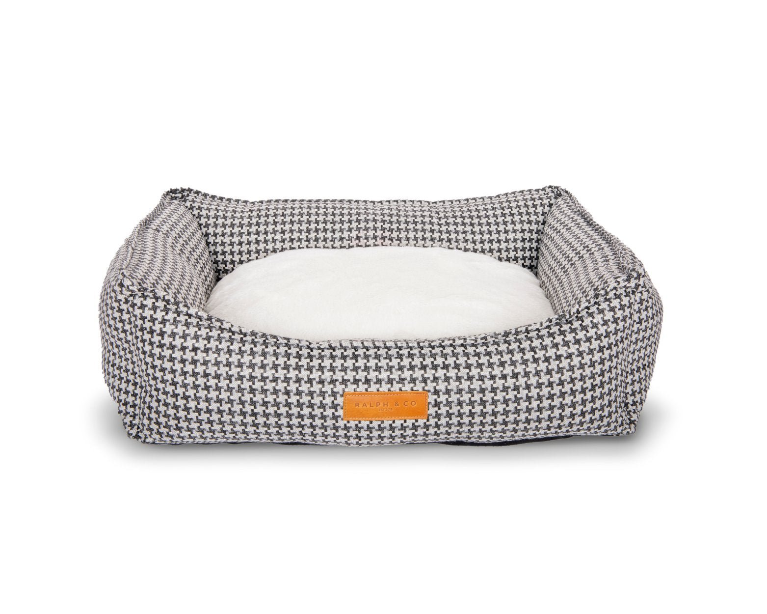 Ralph & Co Kensington Houndstooth Bolster Dog Bed