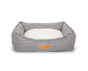 Ralph & Co Kensington Houndstooth Bolster Dog Bed