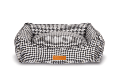 Ralph & Co Kensington Houndstooth Bolster Dog Bed