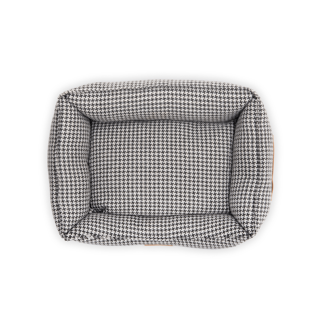 Ralph & Co Kensington Houndstooth Bolster Dog Bed