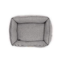 Ralph & Co Kensington Houndstooth Bolster Dog Bed