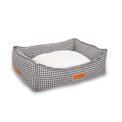 Ralph & Co Kensington Houndstooth Bolster Dog Bed