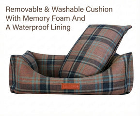 Ralph & Co Marlow Tartan Bolster Dog Bed