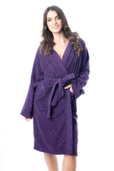 Women's Bath Robe 100% Cotton Terry Towelling Ultra-Absorbent