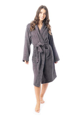 Women's Bath Robe 100% Cotton Terry Towelling Ultra-Absorbent