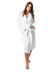 Women's Bath Robe 100% Cotton Terry Towelling Ultra-Absorbent