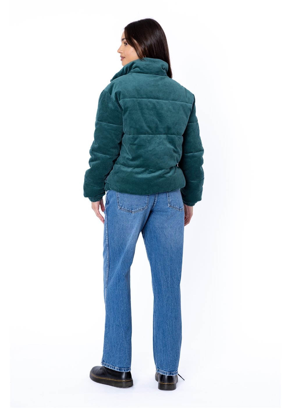 Sisstrevolution Women's Mara Corduroy Puffer Jacket, Polar Lined