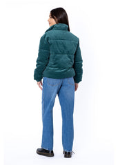 Sisstrevolution Women's Mara Corduroy Puffer Jacket, Polar Lined