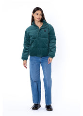Sisstrevolution Women's Mara Corduroy Puffer Jacket, Polar Lined