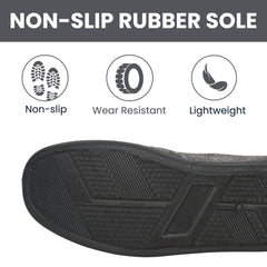 Men's Checked Slippers Memory Foam Cushioned Soft Lining Warm Thermal Slip-On