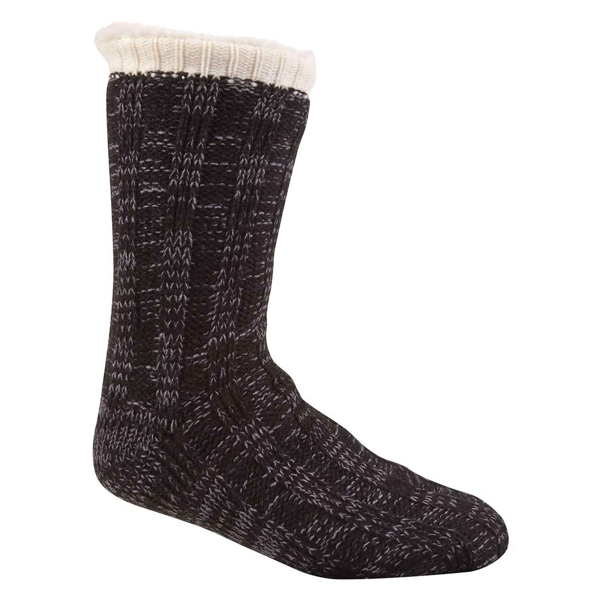 Men's Slipper Socks Non Slip Grips Chunky Winter Lounge Wear Ultra Soft Sherpa