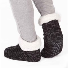 Men's Slipper Socks Non Slip Grips Chunky Winter Lounge Wear Ultra Soft Sherpa