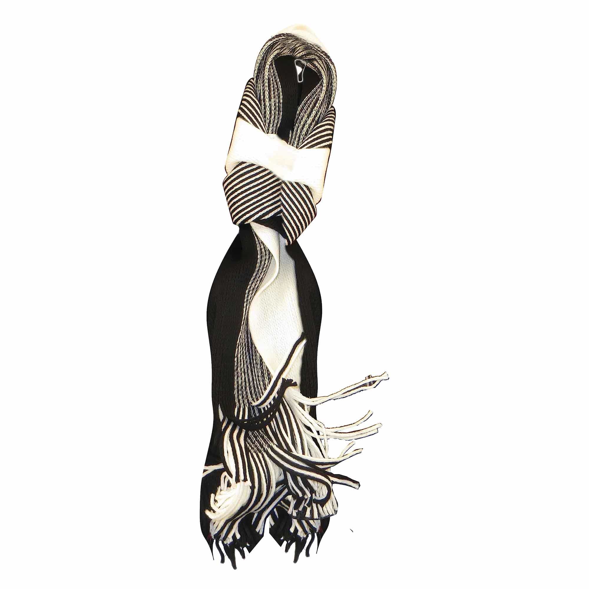 Men's Thermal Woven Stripe Acrylic Scarf Multi-Coloured Lightweight Insulation