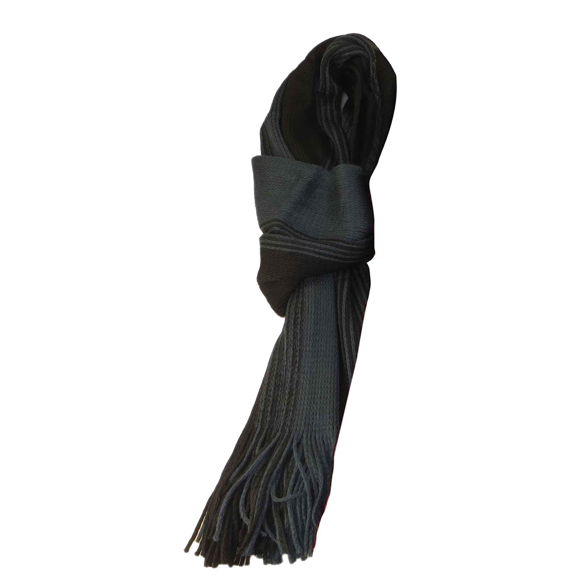 Men's Thermal Woven Stripe Acrylic Scarf Multi-Coloured Lightweight Insulation