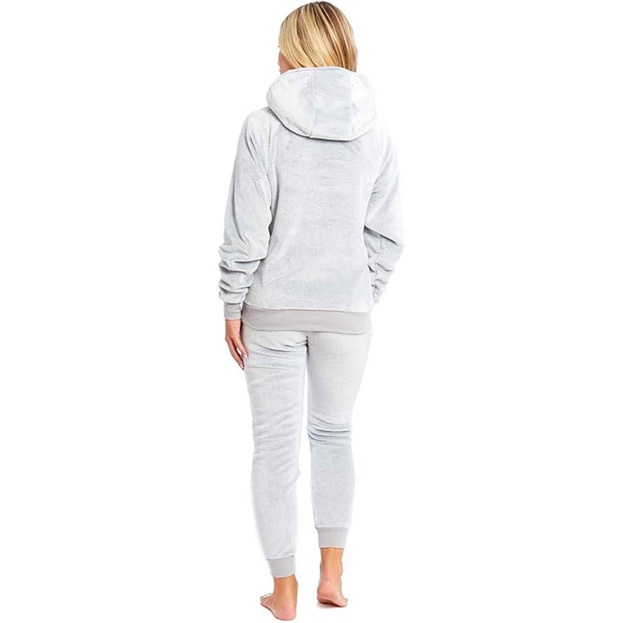 Mother Daughter Sloth Hooded Fleece Pyjamas Set With Sherpa Lining Twosie