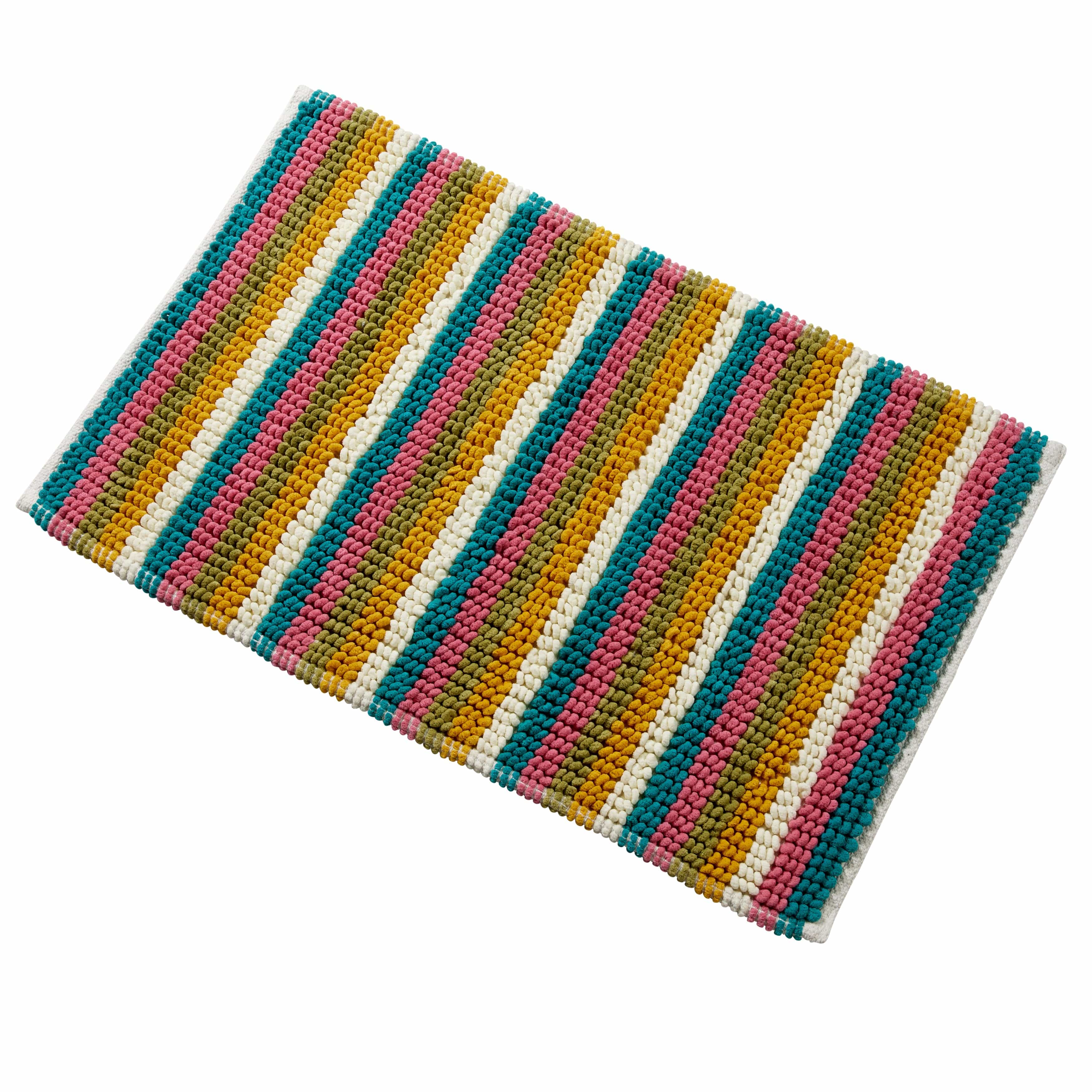 Olivia Rocco Padstow Stripe Bath Mat, 50 x 80 cm, Seven Colours