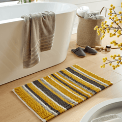 Olivia Rocco Padstow Stripe Bath Mat, 50 x 80 cm, Seven Colours