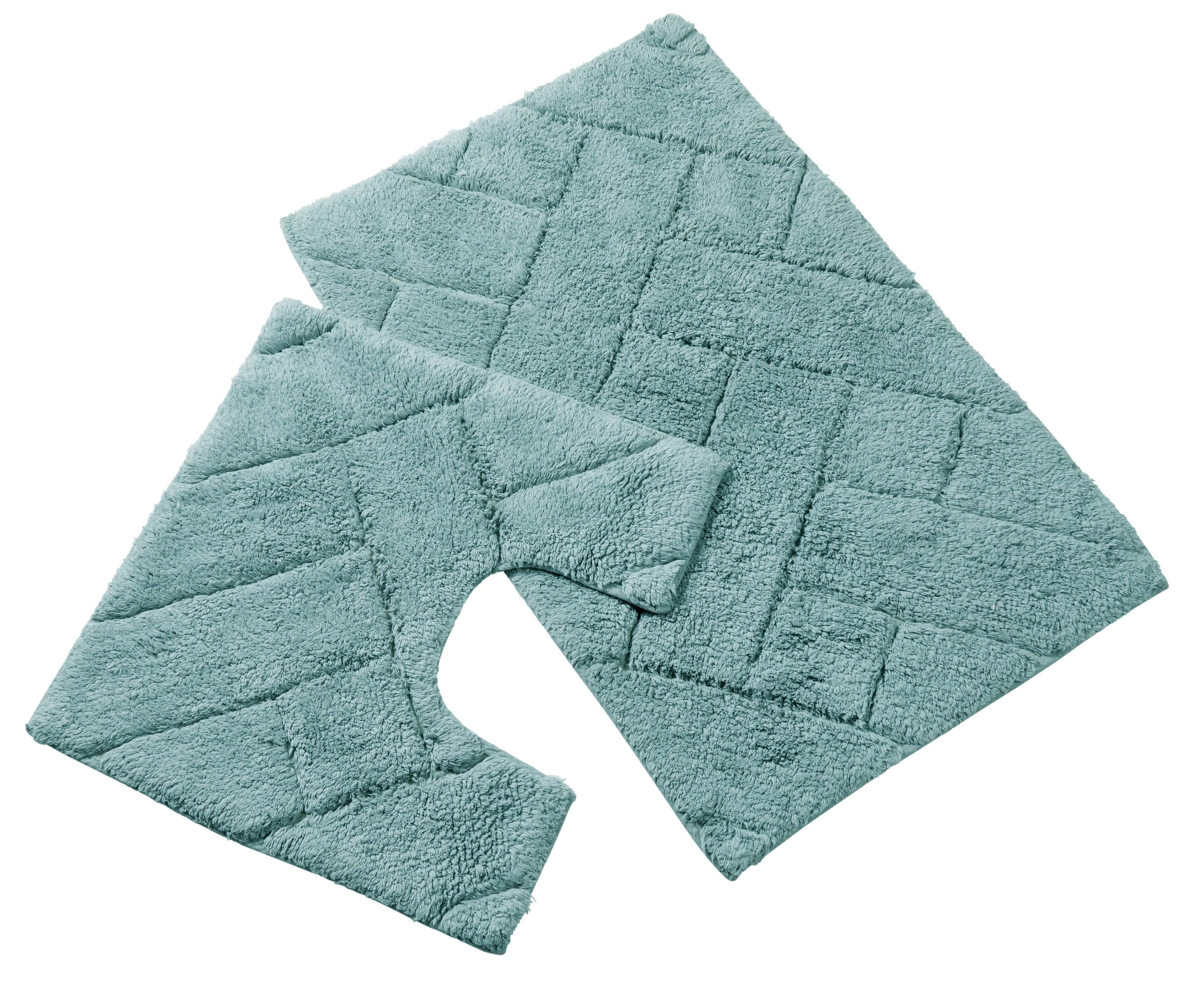 Olivia Rocco Bali Cotton Bath Mat and Pedestal Mat Set, 2 Piece