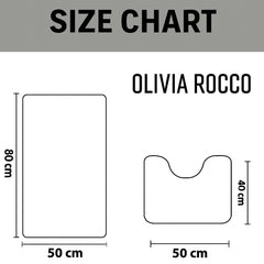 Olivia Rocco Bali Cotton Bath Mat and Pedestal Mat Set, 2 Piece