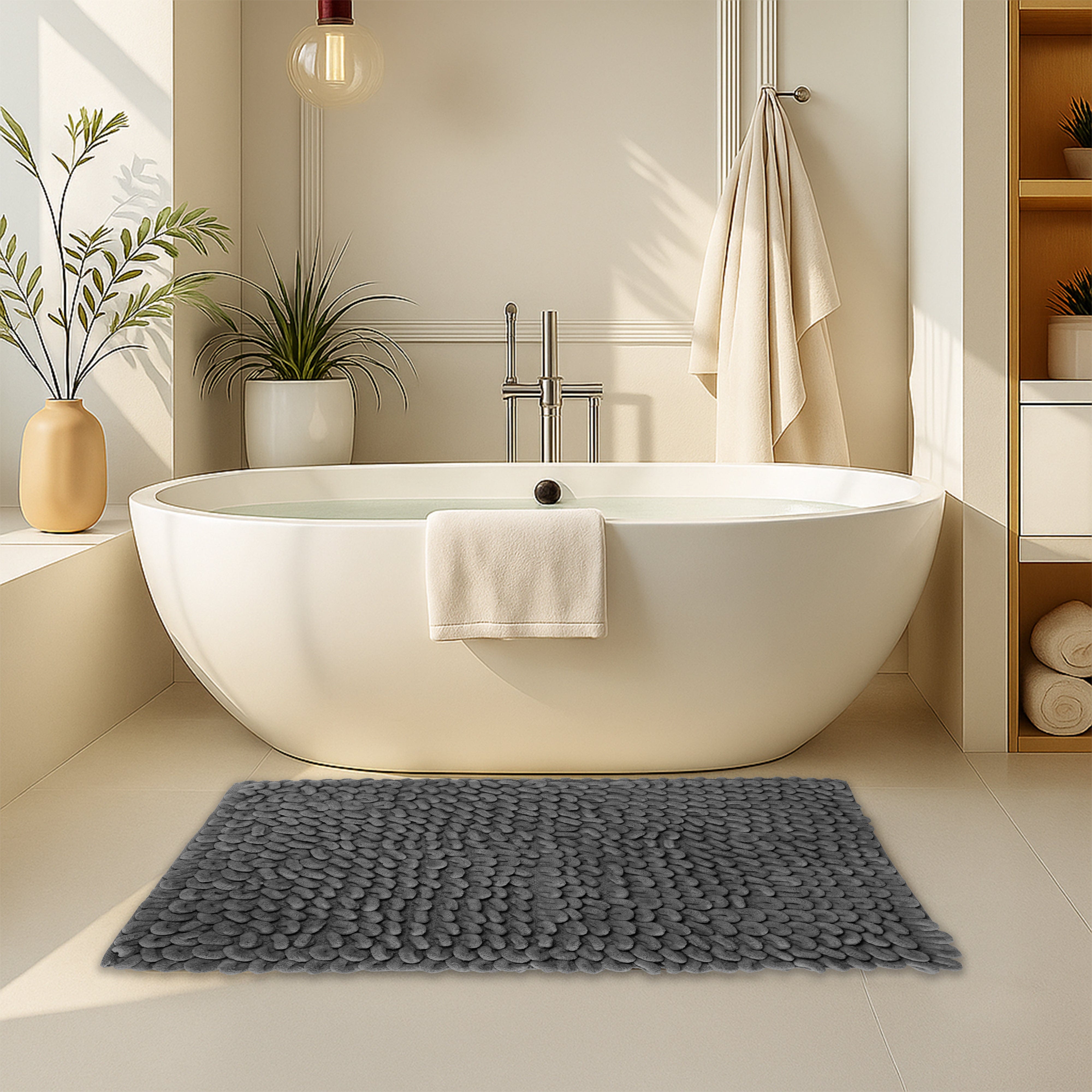 Olivia Rocco Jumbo Loop Cotton Bath Mat, Four Colours