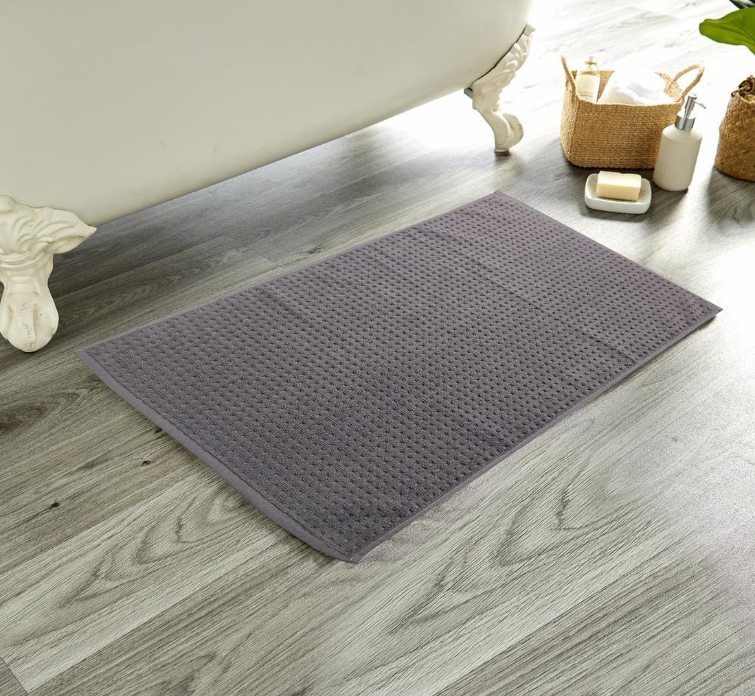 Olivia Rocco Luxe Deep Pile Cotton Bath Mat, 50 x 80 cm