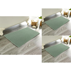 Olivia Rocco Luxe Deep Pile Cotton Bath Mats, Pack of 3, 50 x 80 cm