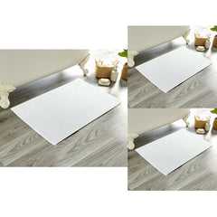 Olivia Rocco Luxe Deep Pile Cotton Bath Mats, Pack of 3, 50 x 80 cm