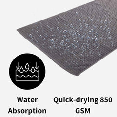 Olivia Rocco Luxe Deep Pile Cotton Bath Mats, Pack of 3, 50 x 80 cm