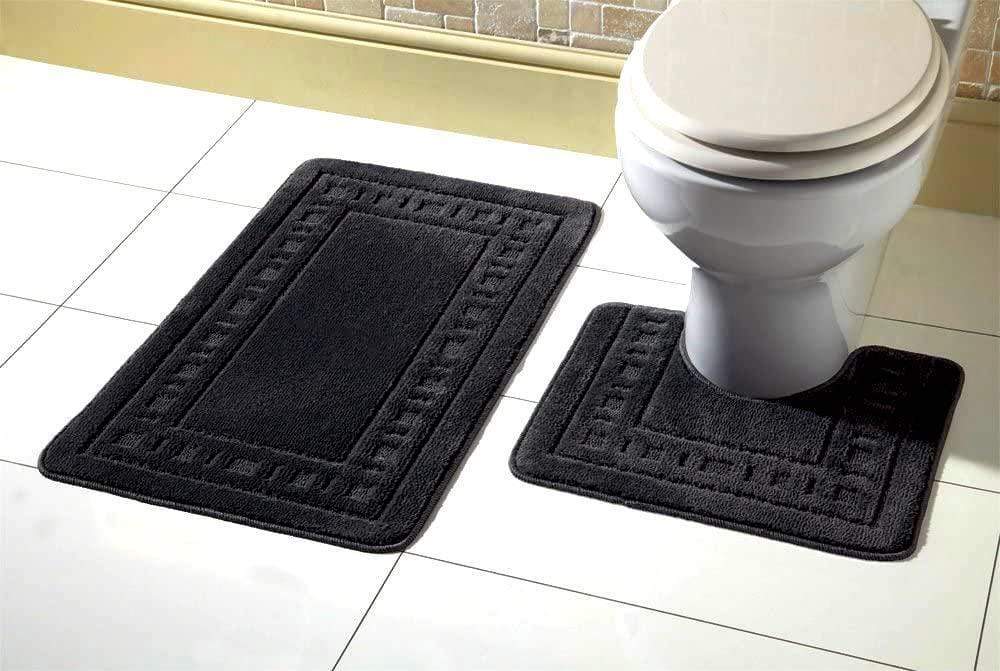 Olivia Rocco Miami Bath Mat and Pedestal Mat Set, 18 Colours