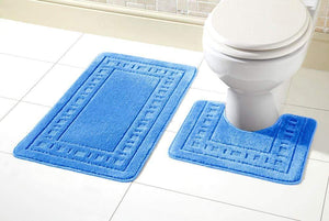 Olivia Rocco Miami Bath Mat and Pedestal Mat Set, 18 Colours
