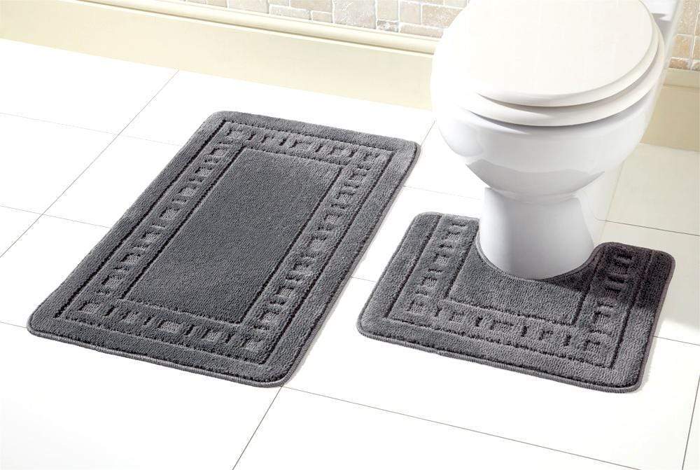 Olivia Rocco Miami Bath Mat and Pedestal Mat Set, 18 Colours