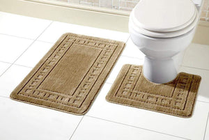 Olivia Rocco Miami Bath Mat and Pedestal Mat Set, 18 Colours