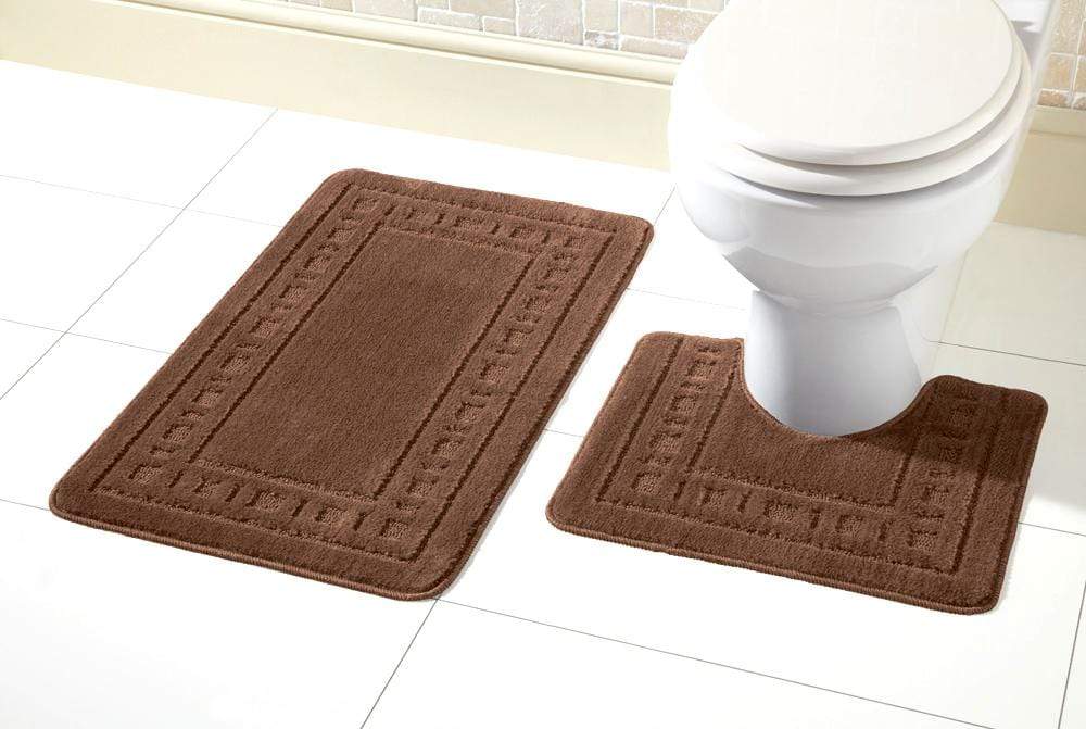 Olivia Rocco Miami Bath Mat and Pedestal Mat Set, 18 Colours