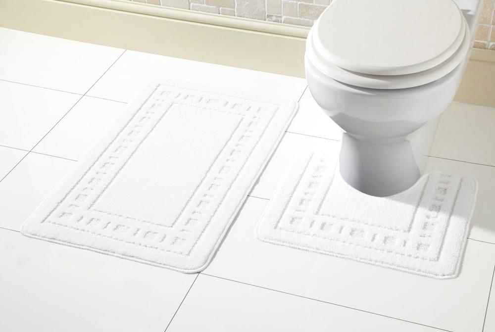 Olivia Rocco Miami Bath Mat and Pedestal Mat Set, 18 Colours