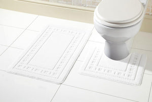 Olivia Rocco Miami Bath Mat and Pedestal Mat Set, 18 Colours