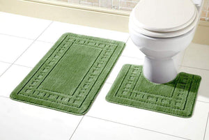 Olivia Rocco Miami Bath Mat and Pedestal Mat Set, 18 Colours