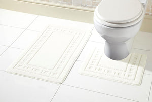 Olivia Rocco Miami Bath Mat and Pedestal Mat Set, 18 Colours