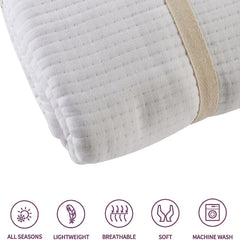 Olivia Rocco Quilted Cotton Bedspread, 240 x 260 cm, White or Grey