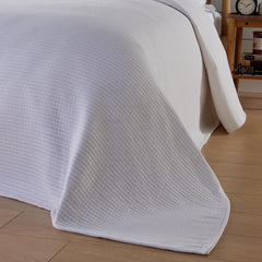 Olivia Rocco Quilted Cotton Bedspread, 240 x 260 cm, White or Grey