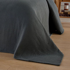 Olivia Rocco Quilted Cotton Bedspread, 240 x 260 cm, White or Grey