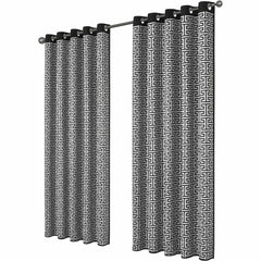 Olivia Rocco Milano Geometric Blackout Eyelet Curtains, Pair