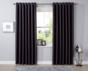 Olivia Rocco Thermal Blackout Eyelet Curtains, Pair