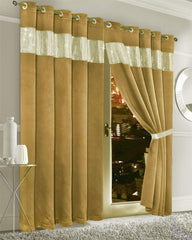 Olivia Rocco Diamante Blackout Eyelet Curtains, Pair with Tiebacks