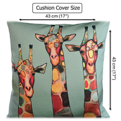 Olivia Rocco Giraffe Water-Resistant Cushion Covers, 43 x 43 cm
